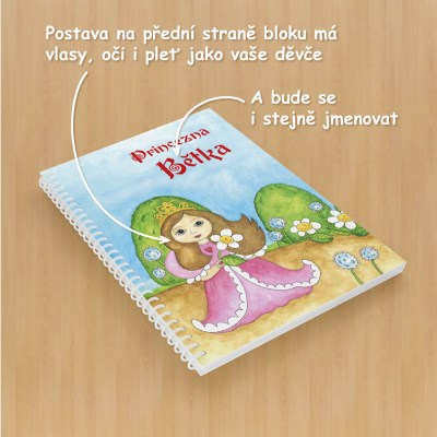 image 001-B-CZ-2_400x400 kreslicí blok barevná obálka, dárek, princezna, personalizovaný, osobní, obláíbený 001-B-CZ-2.jpg
