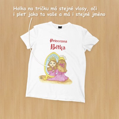 image 001-T-CZ-2_400x400 tričko, pro holku, princezna, osobní, personalizované, originální 001-T-CZ-2.jpg